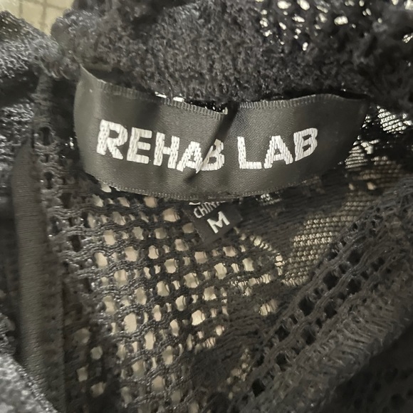 Rehab lab ruffle high neck lace bodysuit blogger favourite ❤️👀 FINAL PRICE - Picture 3 of 4